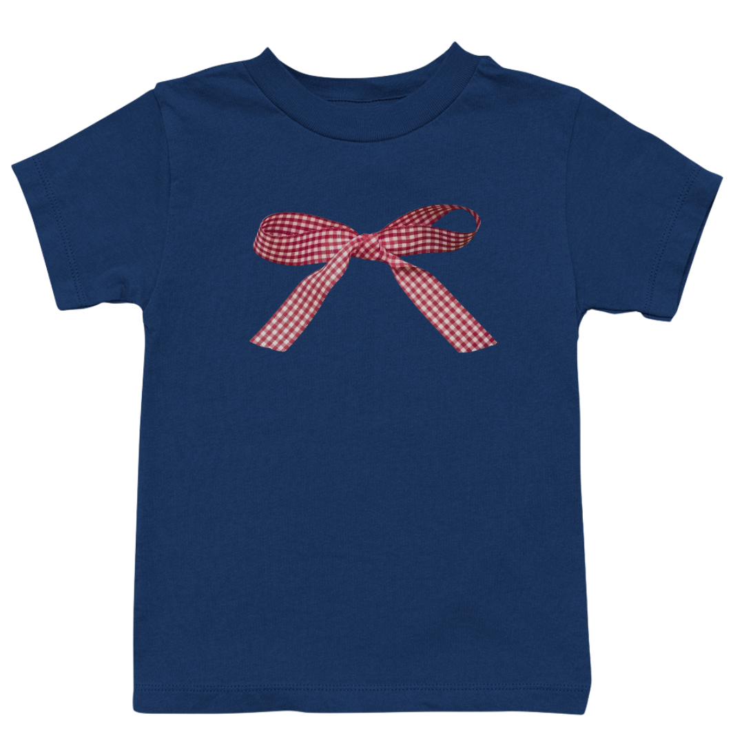 Gingham Bow Baby Tee
