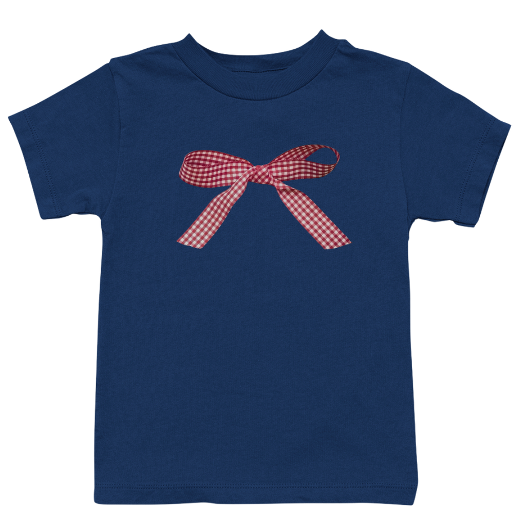 Gingham Bow Baby Tee
