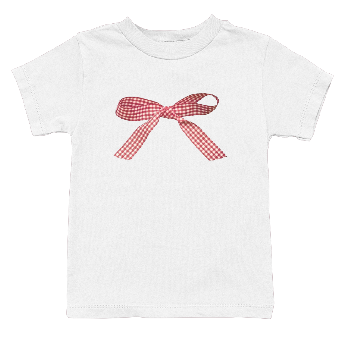 Gingham Bow Baby Tee